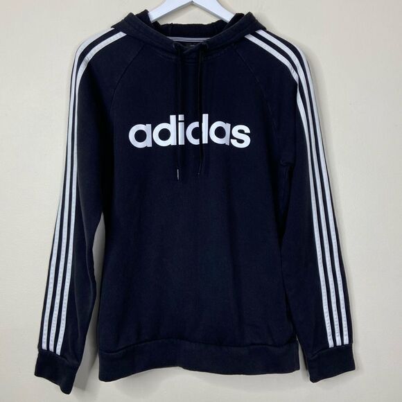 Adidas Men’s Essentials 3-Stripes Pullover Hoodie Size Small - Picture 1 of 7